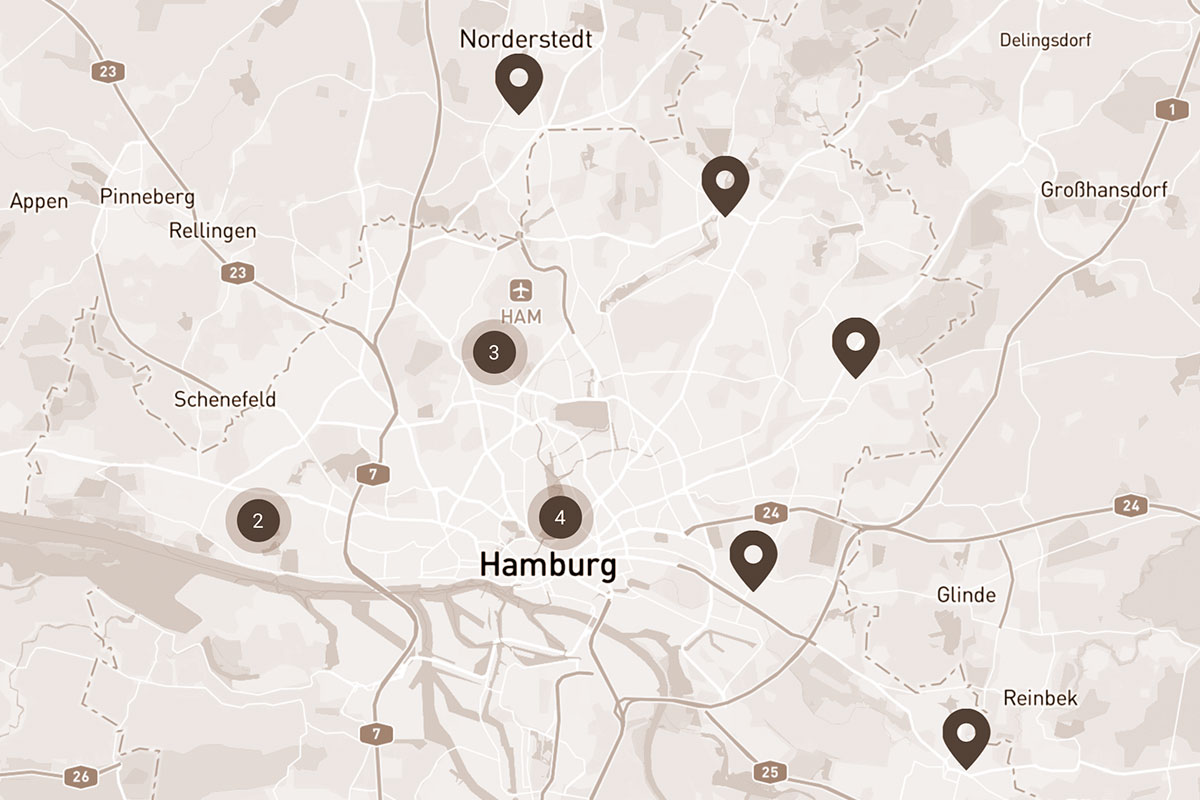 Stadtkarte Hamburg