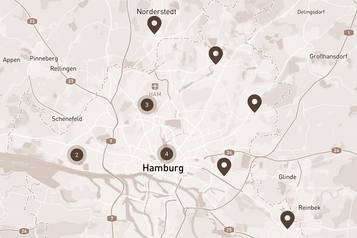 Stadtkarte Hamburg